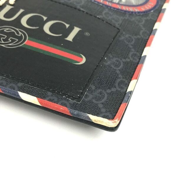 Gucci Clutch Bag Night Courier GG Supreme 496346 GG Supreme Canvas Black - Picture 6 of 9